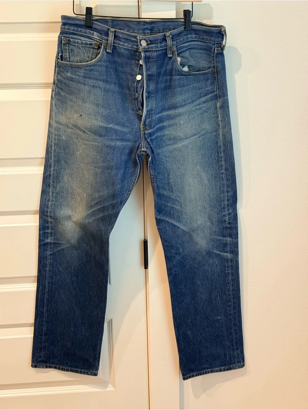 LEVIS 501 36x34 Men's Blue Denim Jeans